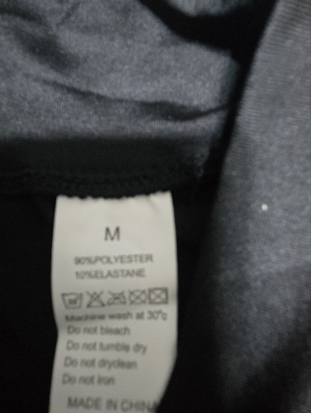 Bundle-5 Black Athletic Sz M L/Sl Athleisure Shirts, Various Colored Stitching - Picture 8 of 8